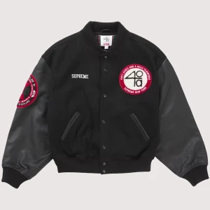 Supreme 40 Acres Malcolm X Varsity Jacket