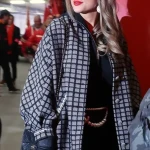 Taylor Swift Black And White Tweed Coat