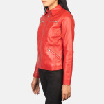 Tomodachi Red Leather Jacket