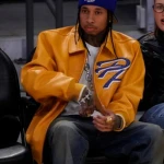 American Rapper Tyga Yellow Leather Jacket