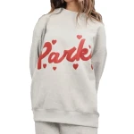Valentines Day Parke Heart Sweatshirt
