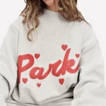 Valentines Day Parke Heart Sweatshirt