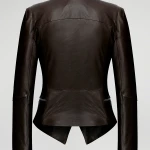 Womens Brown Bitter Leather Jacket