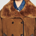 Womens Shearling Heavy Fur Coat