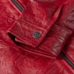 Oliver Red Cafe Racer Aviator Leather Jacket