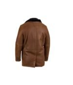 Brown Fur Double Genuine Leather Shearling Coat