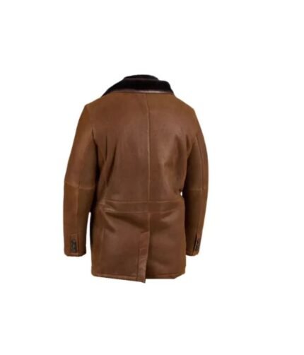 Brown Fur Double Genuine Leather Shearling Coat
