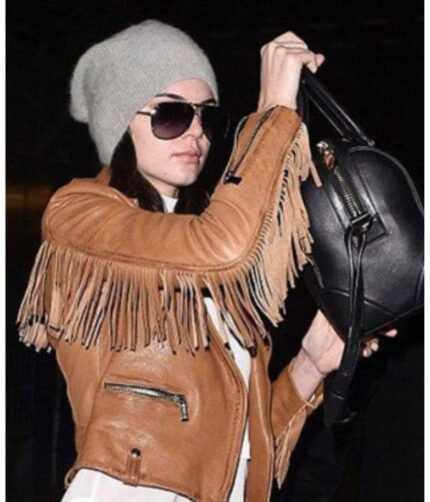 Kendall Jenner Fringe Leather Jacket
