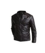 Black Leather Racer Jacket