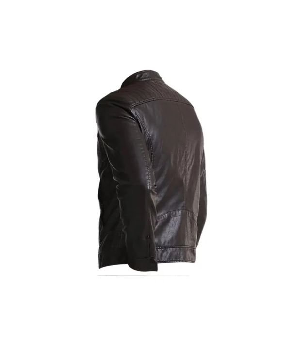 Black Leather Racer Jacket
