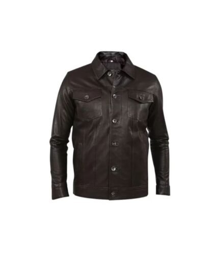 Leather Black Jacket For Men