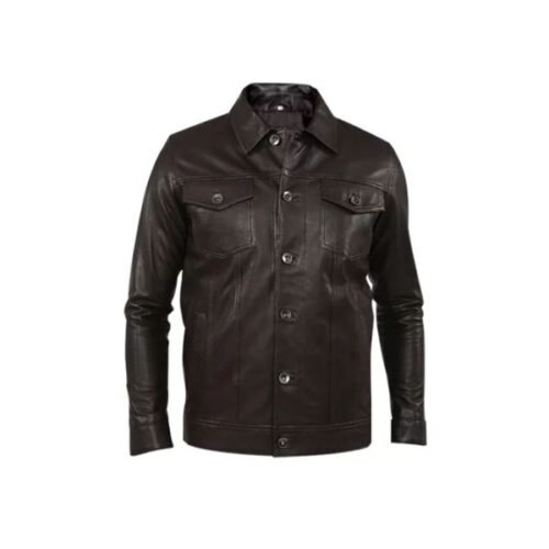 Leather Black Jacket For Men