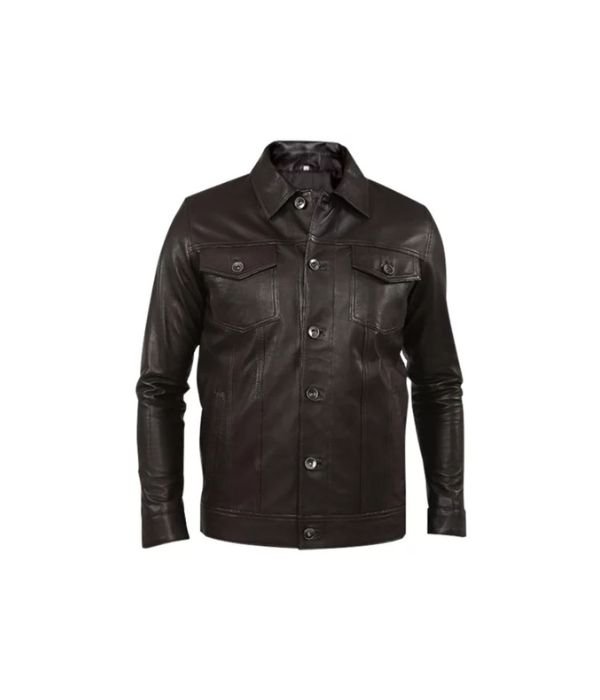 Leather Black Jacket For Men