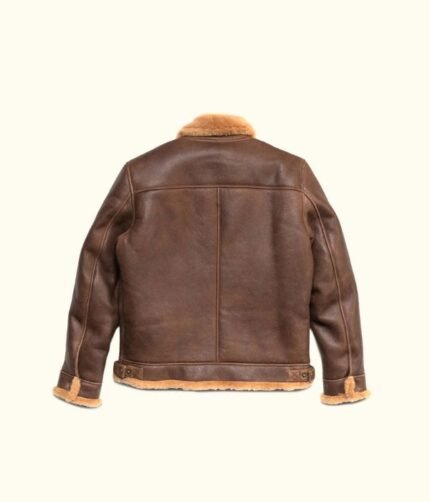 Leather Bomber Shearling Jacket