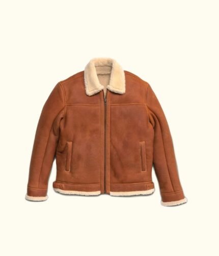 Leather Bomber Shearling Jacket