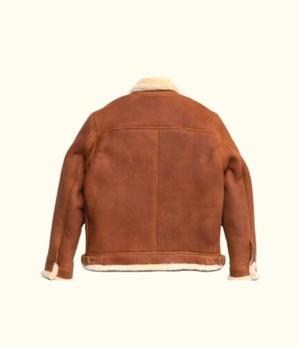 Leather Bomber Shearling Jacket