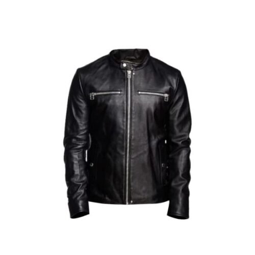 Men Detachable Hooded Black Jacket