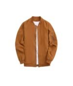 Men Suede Bomber Flight Casual Varsity