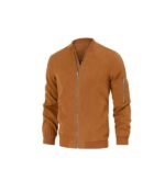Men Suede Bomber Flight Casual Varsity