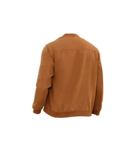 Men Suede Bomber Flight Casual Varsity