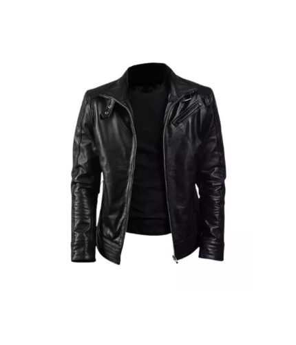 Men’s Legacy Black Leather Motorcycle Jacket