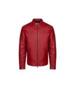 Oliver Red Cafe Racer Aviator Leather Jacket
