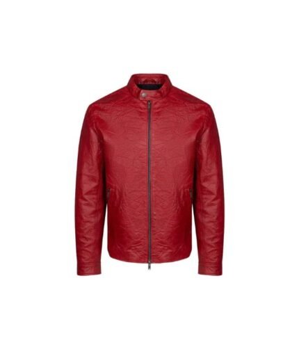 Oliver Red Cafe Racer Aviator Leather Jacket