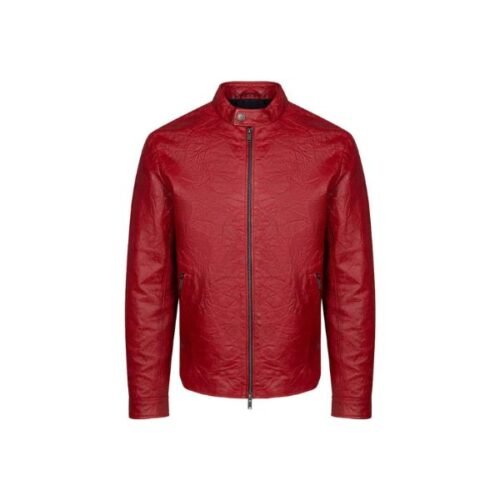 Oliver Red Cafe Racer Aviator Leather Jacket