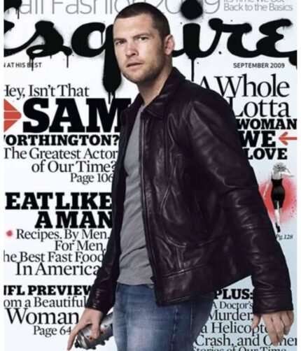 Sam Worthington Black Trucker Jacket