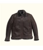 Shearling Bomber Leather Jacket