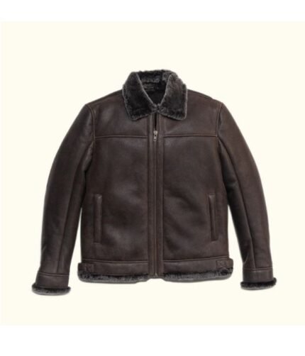 Shearling Bomber Leather Jacket