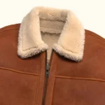 Leather Bomber Shearling Jacket