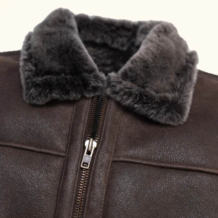 Shearling Bomber Leather Jacket