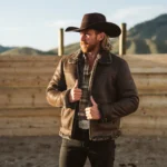Shearling Bomber Leather Jacket