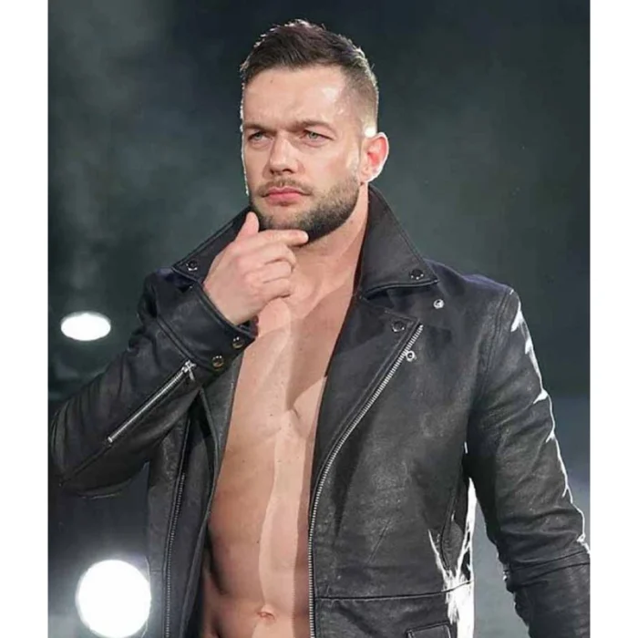 WWE Finn Balor Leather Black Jacket