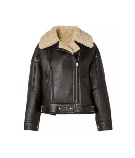 Women B3 RAF Aviator Shearling Leather Jacket 1