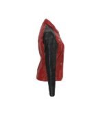 Women Black and Red Leather Jacket