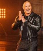 Dwayne Johnson The Rock Black Bomber Jacket