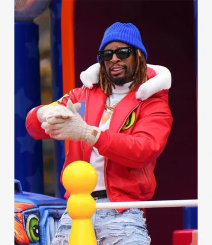 2025 Thanksgiving Day Parade Lil Jon Macy’s Leather Jacket