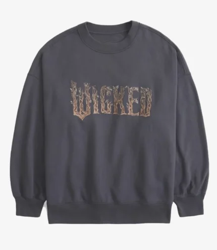 Abercrombie Wicked Oversized Sunday Crewneck Sweatshirt