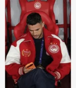 Unisex Aimé Leon Dore Olympiacos F.C. UEFA Champions League 2025 Varsity Jacket