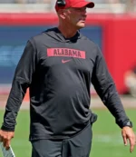 Unisex Alabama Kalen Deboer Sideline Performance Black Pullover Hoodie