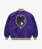 Baltimore Ravens Golf Wang 2025 Purple Satin Full-Snap Bomber Jacket