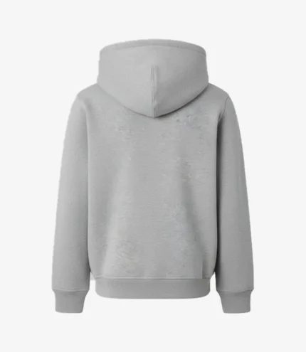 Burberry Grey Zip-Up Hoodie