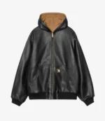 Unisex Carhartt 50th Anniversary Reversible OG Active Leather Jacket Black