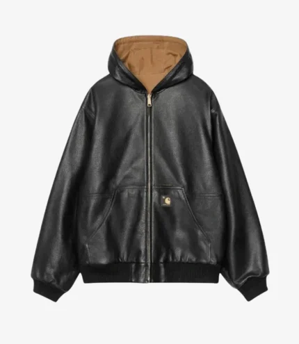 Unisex Carhartt 50th Anniversary Reversible OG Active Leather Jacket Black