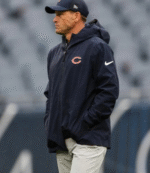 Chicago Bears 2025 Coach Ben Johnson Navy Jacket 2
