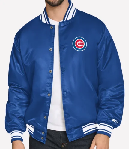 Chicago Cubs Royal Starter Varsity Jacket