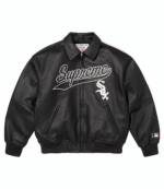 Chicago White Sox Varsity Full-Zip Leather Jacket 4