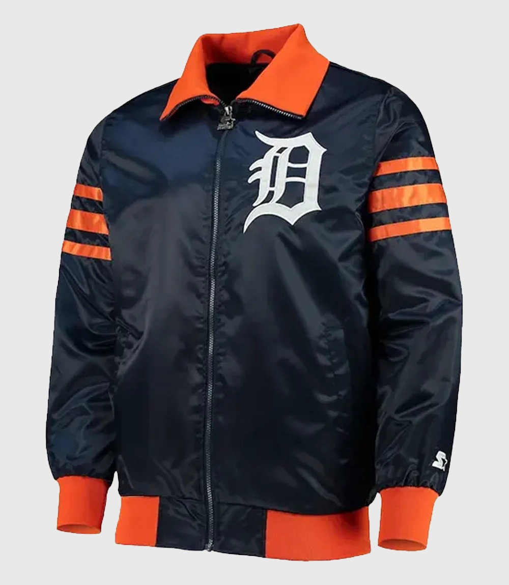 Detroit Tigers Starter The Captain Varsity Jacket 1 Detroit Tigers Starter The Captain Varsity Jacket 1